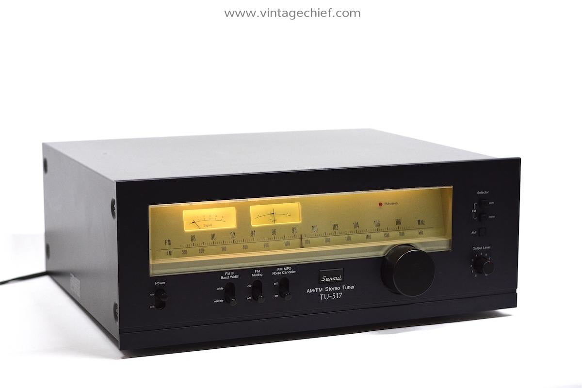 High End Sansui TU-517 FM AM Tuner | Serviced | Vintage | Radio
