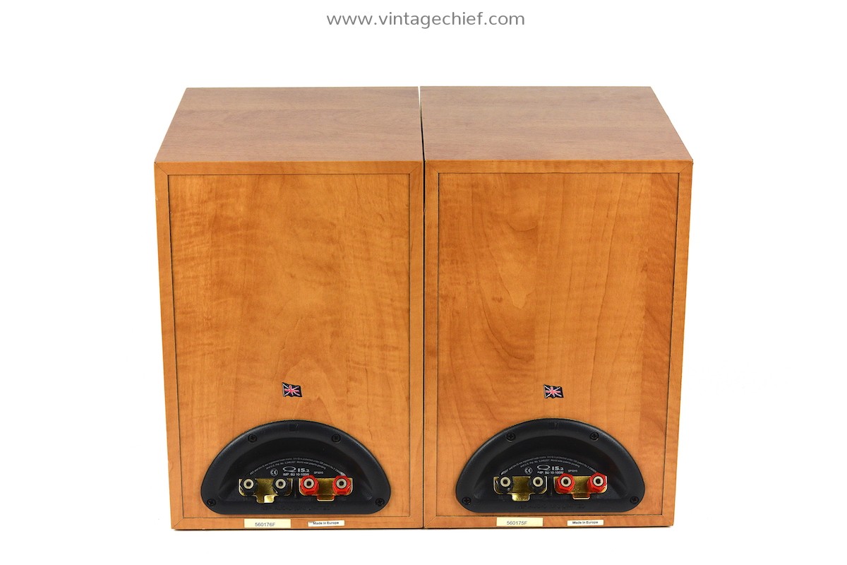 Matched Pair KEF Q15.2 Speakers + Speaker Grills | Cherry