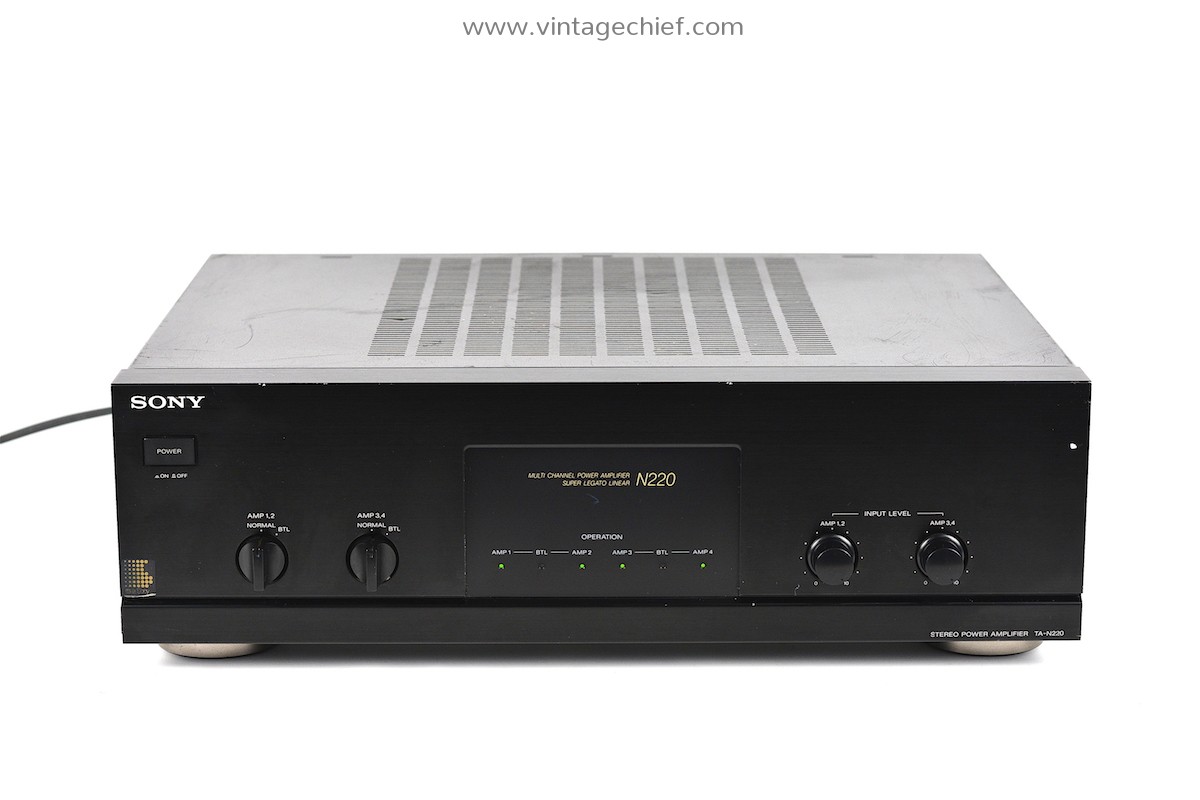 SONY TA-N220 ステレオパワーアンプ Sony TA-N220 Stereo Power Amplifier - YouTube