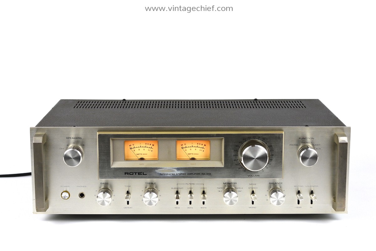High End Vintage Rotel RA-913 Amplifier | VU Meters | Phono | Pre Out |  Main In