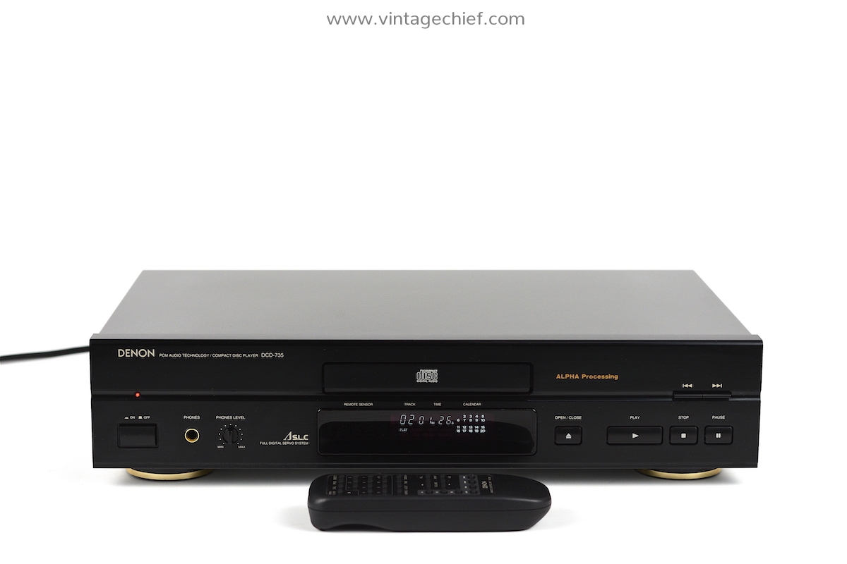 その他 Denon dcd 735 Denon DCD-735 CD Player + Denon RC-266 Remote Control | Black