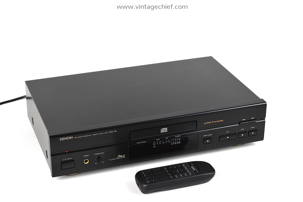 Denon DCD-735 CD Player + Denon RC-266 Remote Control | Black | Denon  Cdplayer | Audio
