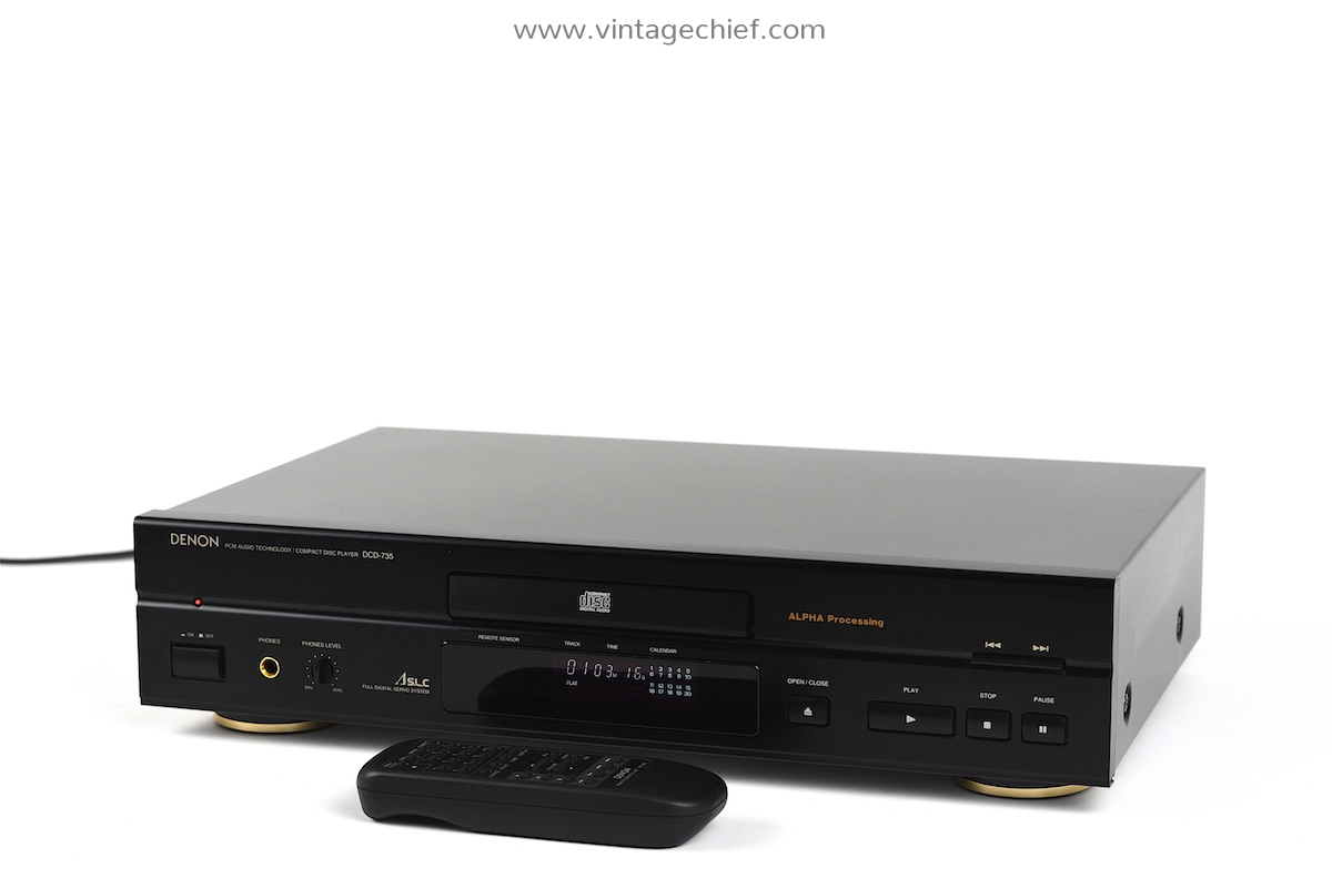 DENON デノン DCD-735 みすぼらしく CDプレーヤー CDデッキ リモコン付