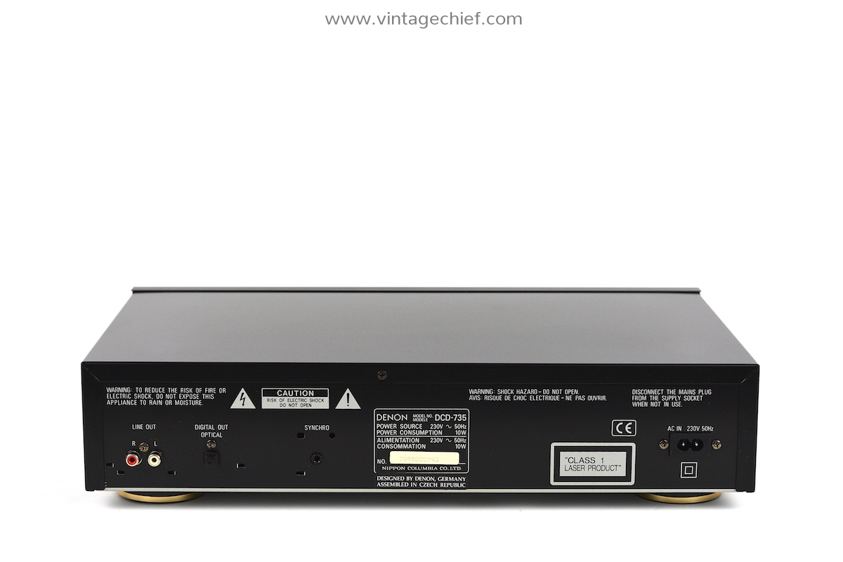 Denon DCD-735 CD Player + Denon RC-266 Remote Control | Black | Denon  Cdplayer | Audio