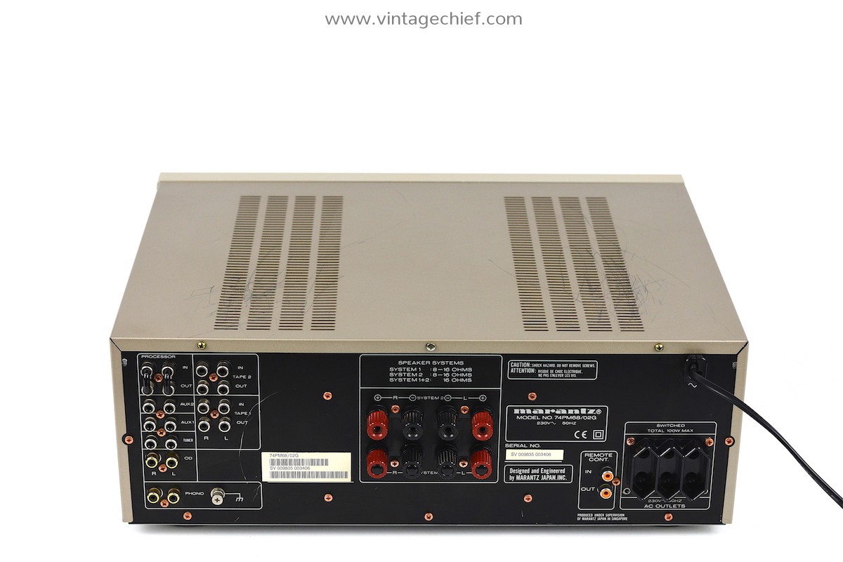Serviced Audiophile Marantz PM-68 Amplifier | Champagne | Stereo