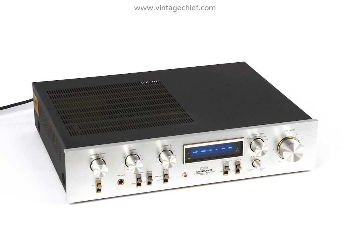 Pioneer ステレオアンプ Model SA-710 電化製品 オーディオ Pioneer SA-710 Amplifier | Blue Line Series | Phono | 2 x 65