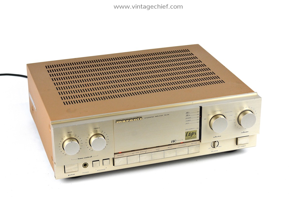 Marantz PM55 Amplifier Phono MM MC Champagne Vintage Stereo — free download