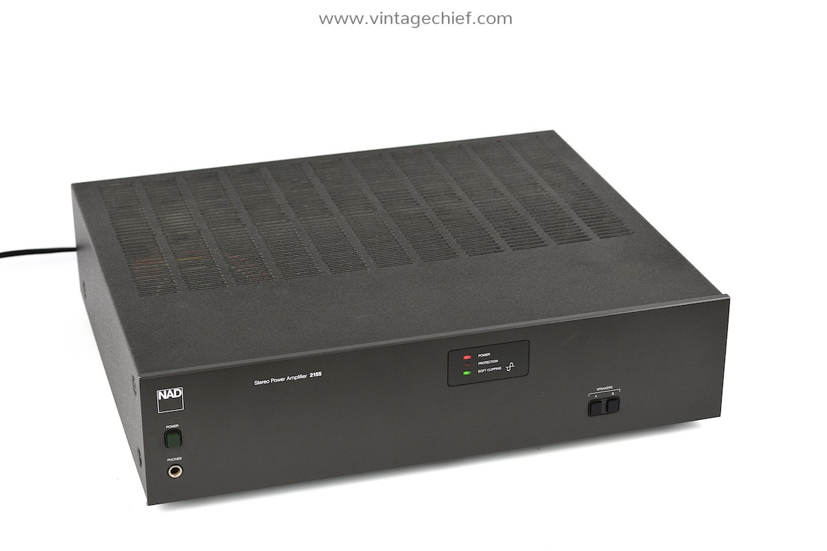 Audiophile NAD 2155 Stereo Power Amplifier 2 x 55 Watt 1 x 125 Watt