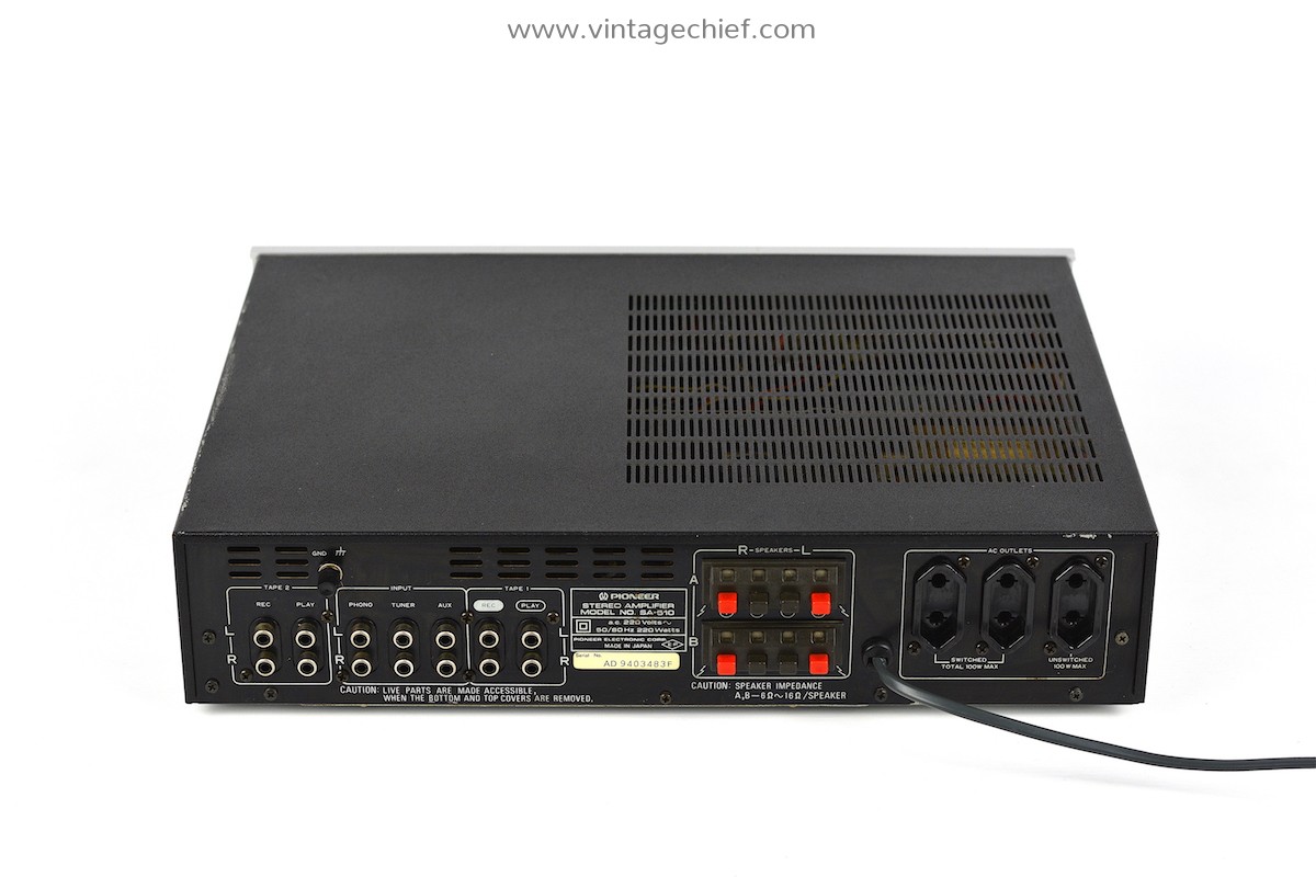 Vintage Pioneer SA510 Integrated Stereo Amplifier Phono Tone — free download
