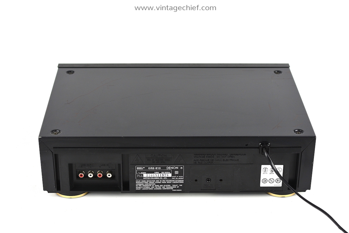 Denon DRS-610 Cassette Deck | Black | Tape Deck | Audio