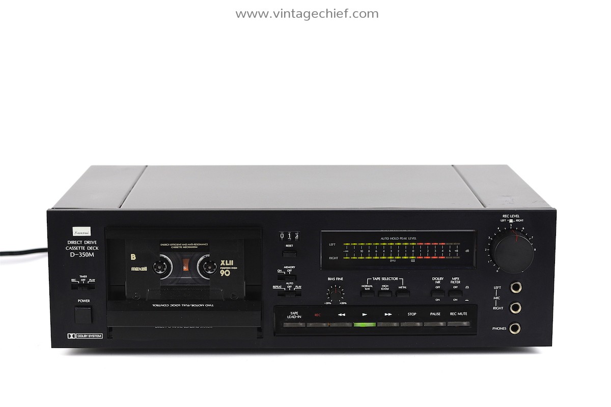 Sansui D 350m Direct Drive Cassette Deck Tape Deck Audio Hifi