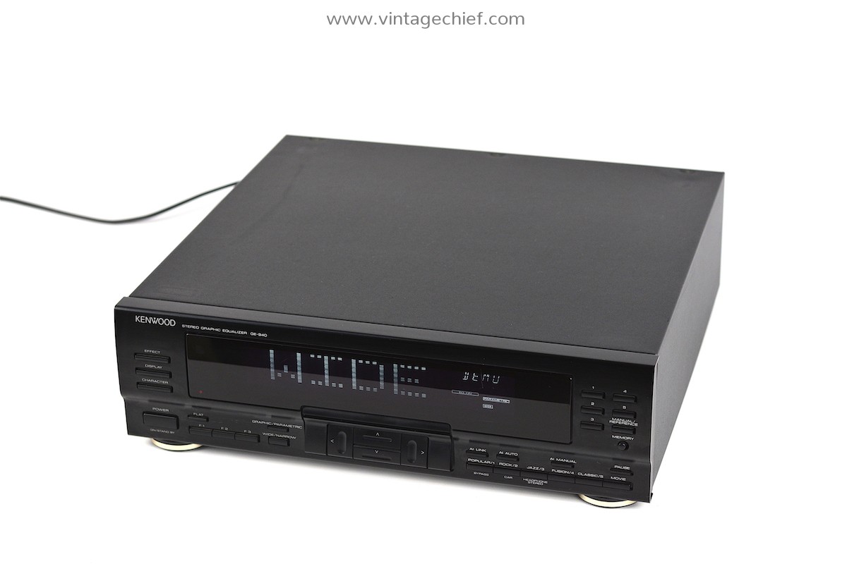 Audiophile Kenwood GE940 14 Band Stereo Graphic Equalizer Spectrum