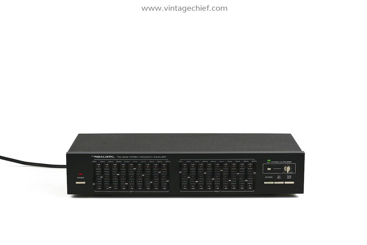 Realistic 319080 Equalizer 10 Band Equalizer Vintage Stereo