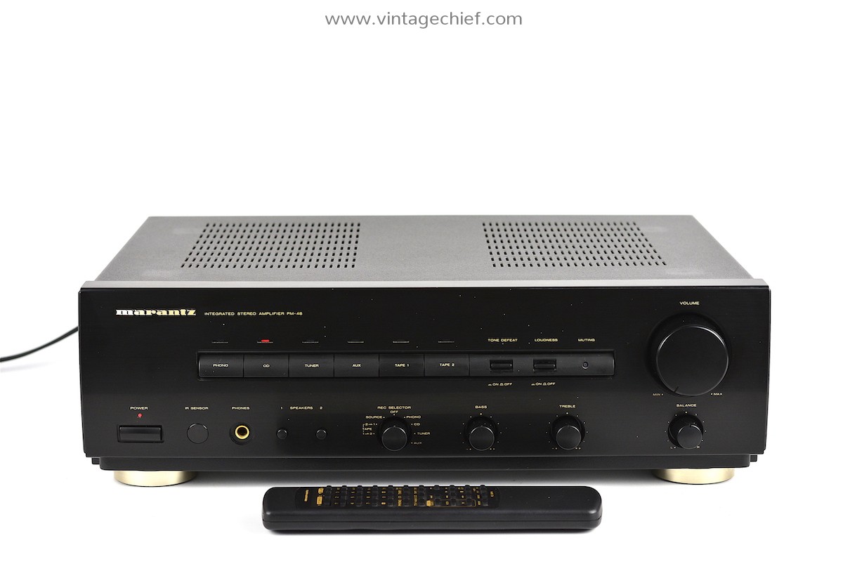 MARANTZプリメインアンプINTEGRATED AMPLIFIER Marantz PM-48 Integrated Stereo Amplifier + Marantz RC-66PM Remote