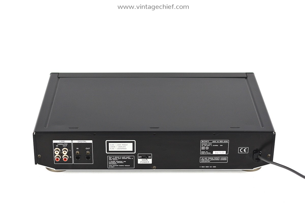 ソニー　SONY MDS-JE500 MDレコーダー SONY MDS-JE500の仕様 ソニー