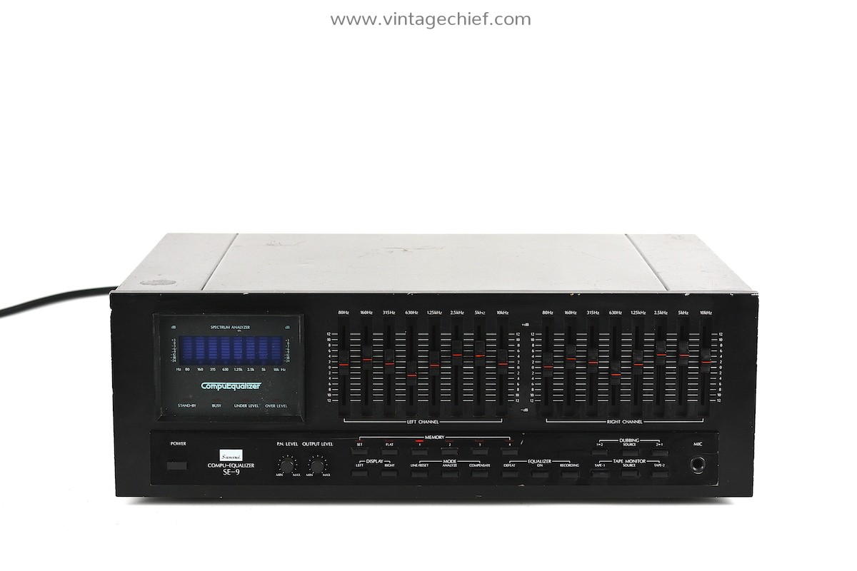 Sansui SE-9 Compu-Equalizer | 8 Band Computerized Stereo Graphic Equalizer  | For Parts or Repair | Spectrum Analyzer