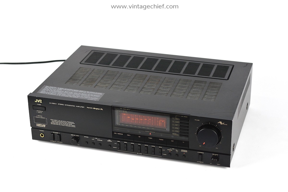 JVC AXR551X Amplifier Dynamic Super A Builtin Equalizer 2 x 100 Watt Phono Stereo