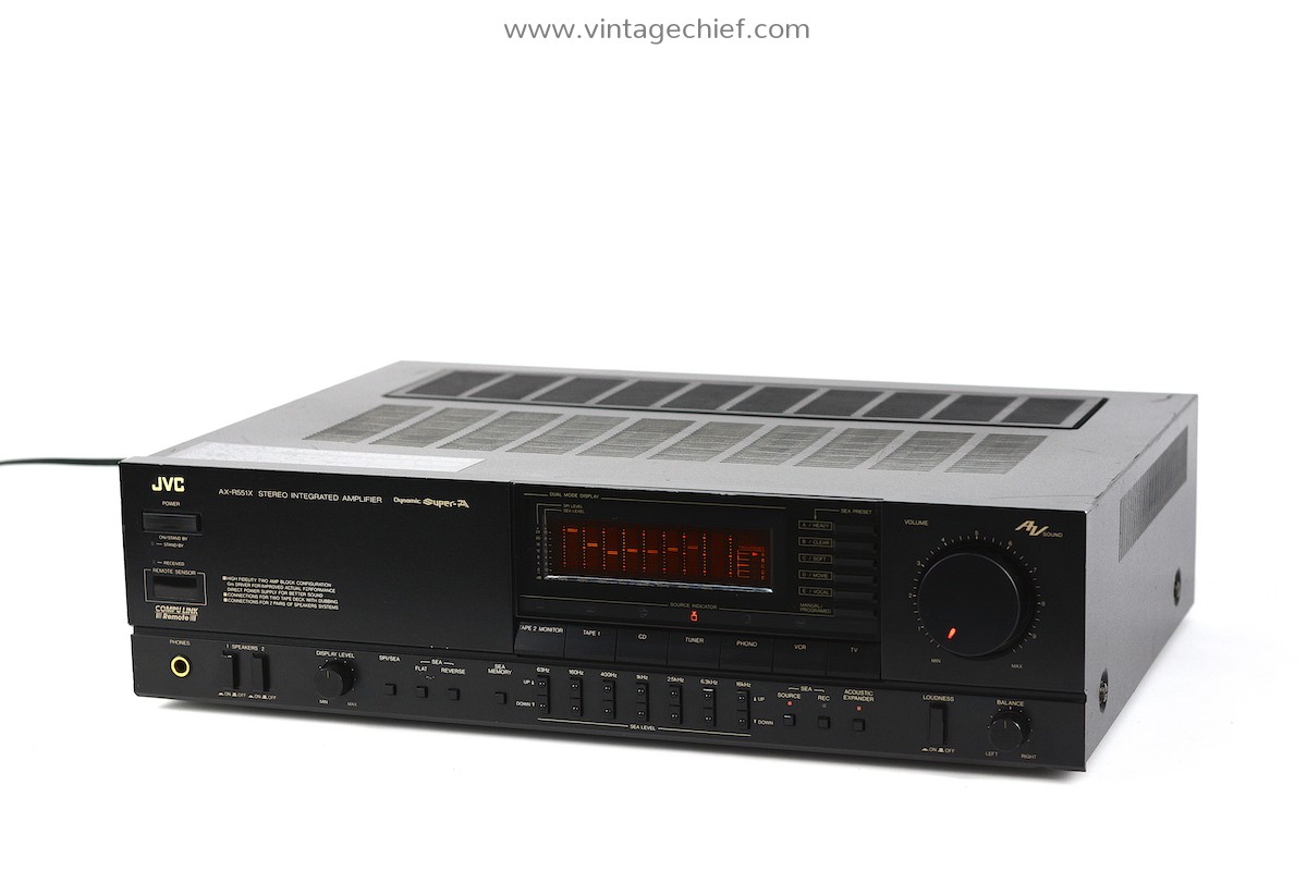 JVC AX-R551X Amplifier | Dynamic Super A | Built-in Equalizer | 2 x 100 ...