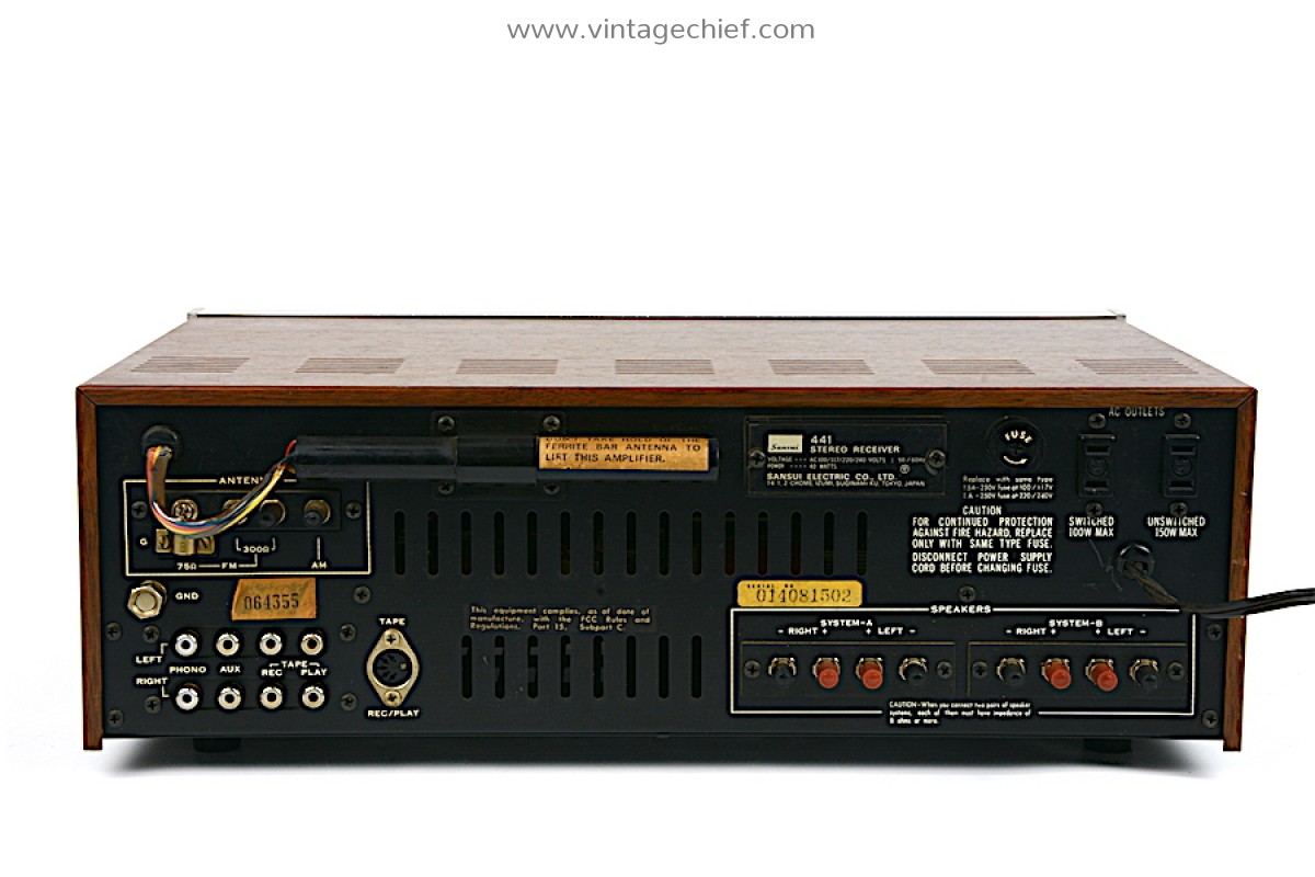 SANSUI STEREO RECEIVER ステレオレシーバー 441 SANSUI STEREO RECEIVER ステレオレシーバー 441 Vintage Sansui