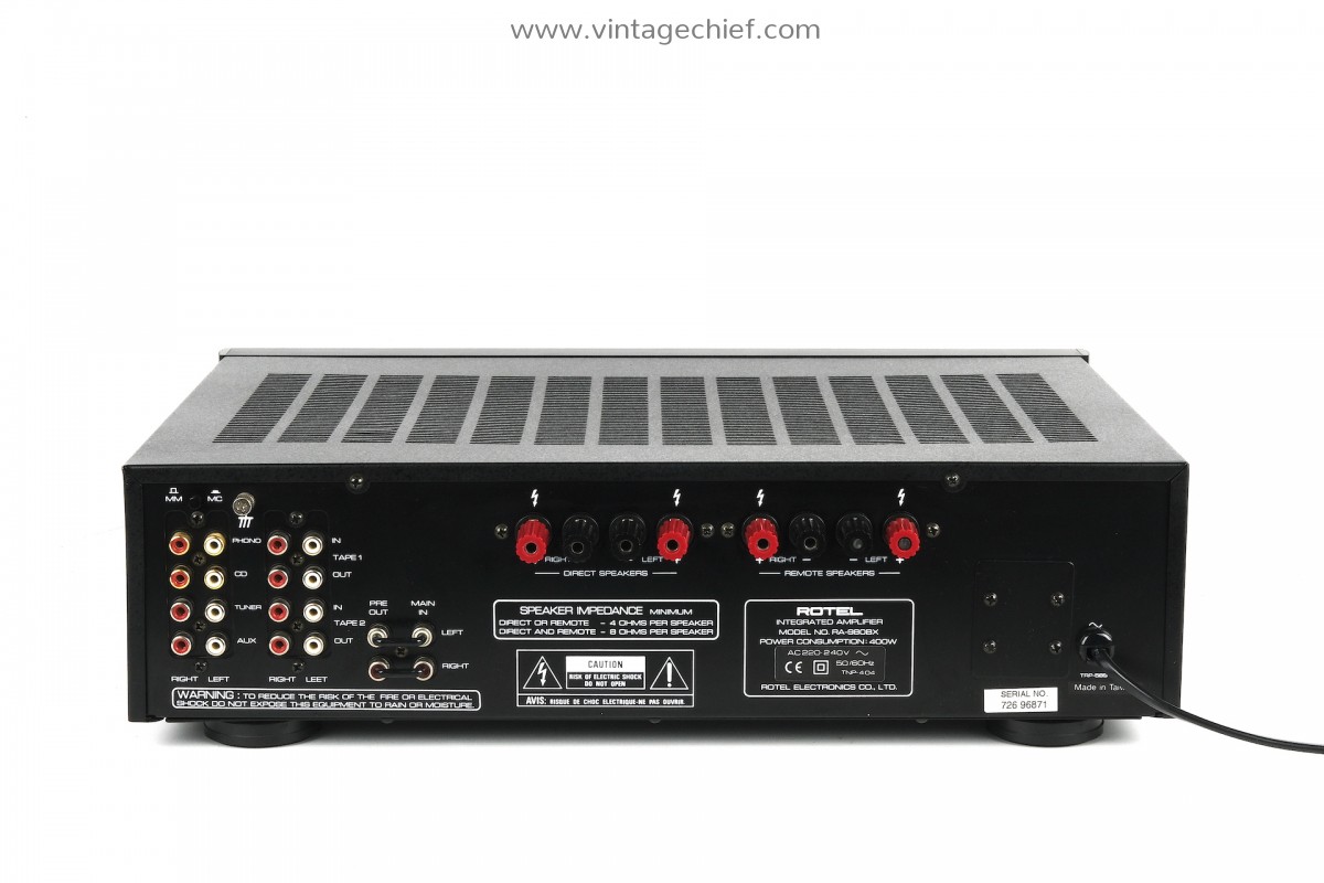 High End Rotel RA-980BX Amplifier | 2 x 100 Watt | Phono | Stereo