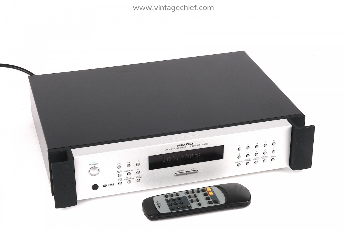 High End Rotel RT-1080 Tuner + Rotel RR-T92 Remote Control | Silver ...