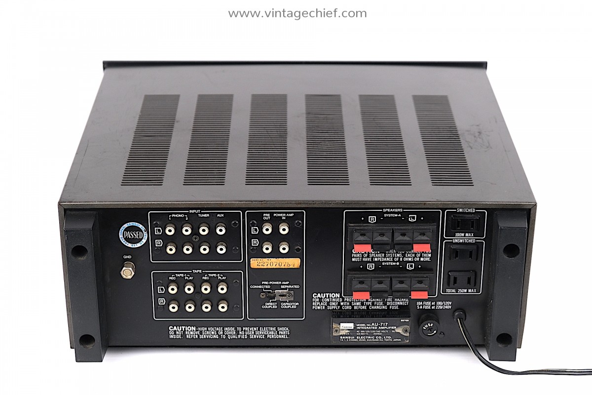 High End Sansui AU-717 Dual Mono Stereo Amplifier | 2 x 85