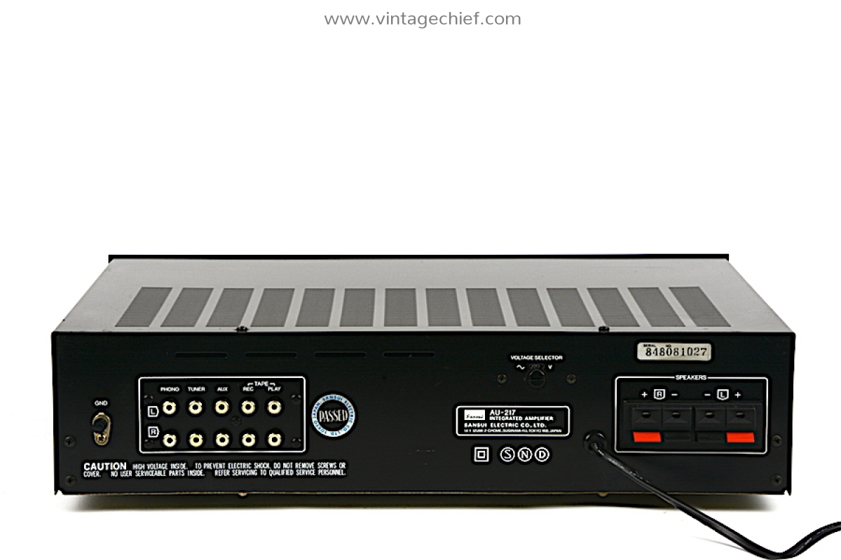 アンプ Sansui  Integrated Amplifier Vintage Sansui AU-717 // Integrated Amplifier – AURAL HiFi