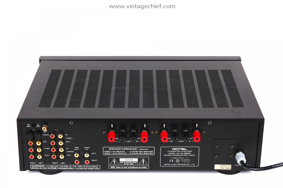 Rotel RA-980BX Amplifier | Defective | For Parts or Repair