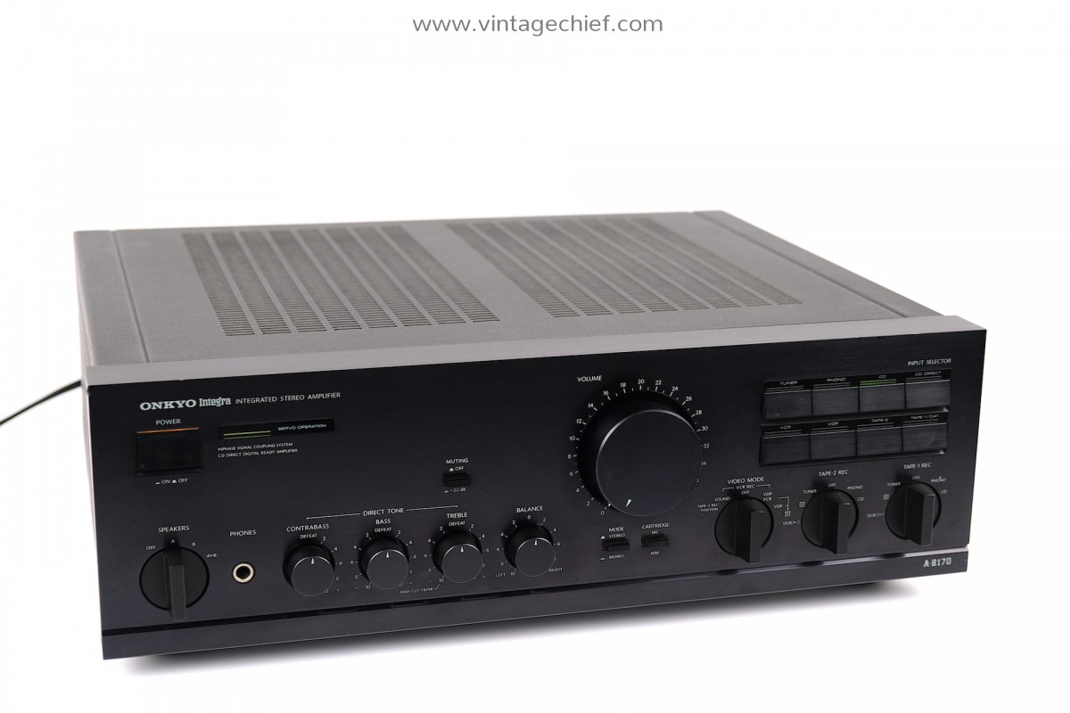 Onkyo Integra A-8170 Amplifier | 2 x 80 Watt | Phono MM MC | Stereo | Audio