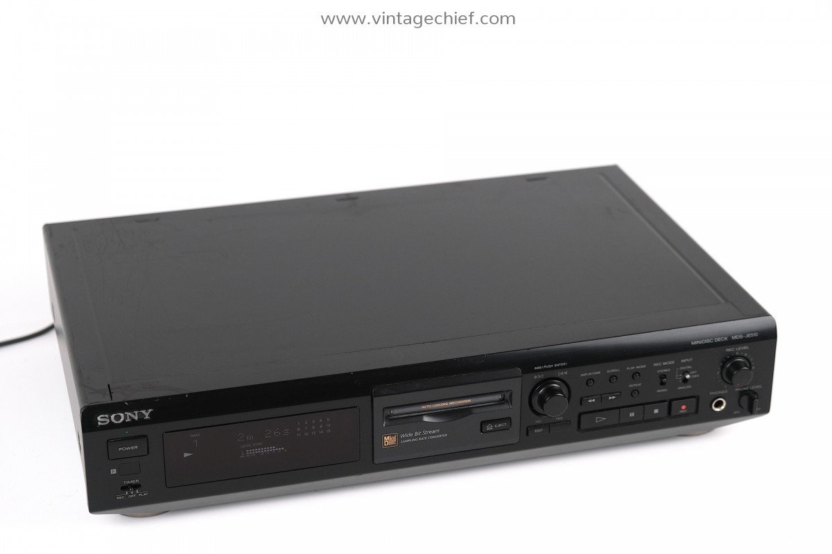 Sony Minidisc Deck MDS-JE510 Recorder Tested (For parts or
