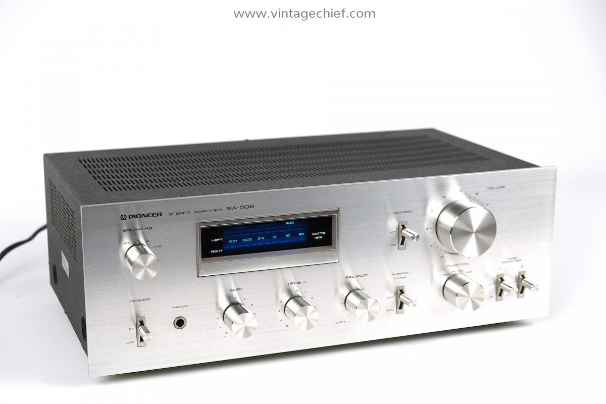 Pioneer SA-508 Integrated Stereo Amplifier | Blue Line | Phono | Vintage |  Audio | HiFi