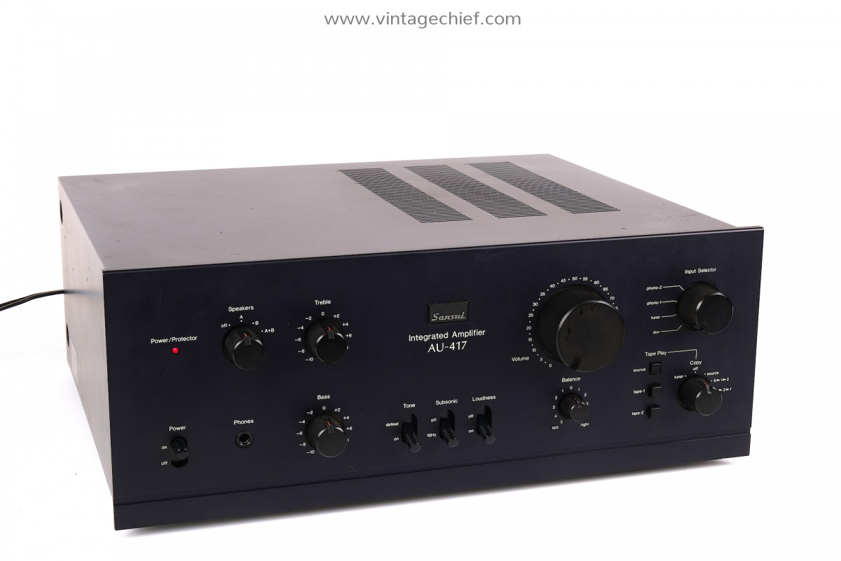 High End Vintage Sansui AU-417 Amplifier | 2 x 65 Watt | 2 x Phono