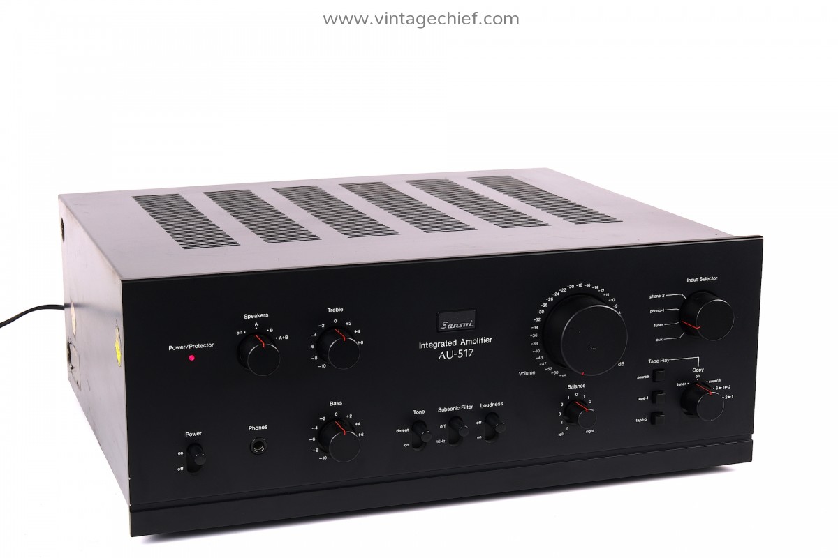 High End Sansui AU-517 Dual Mono Stereo Amplifier | Vintage
