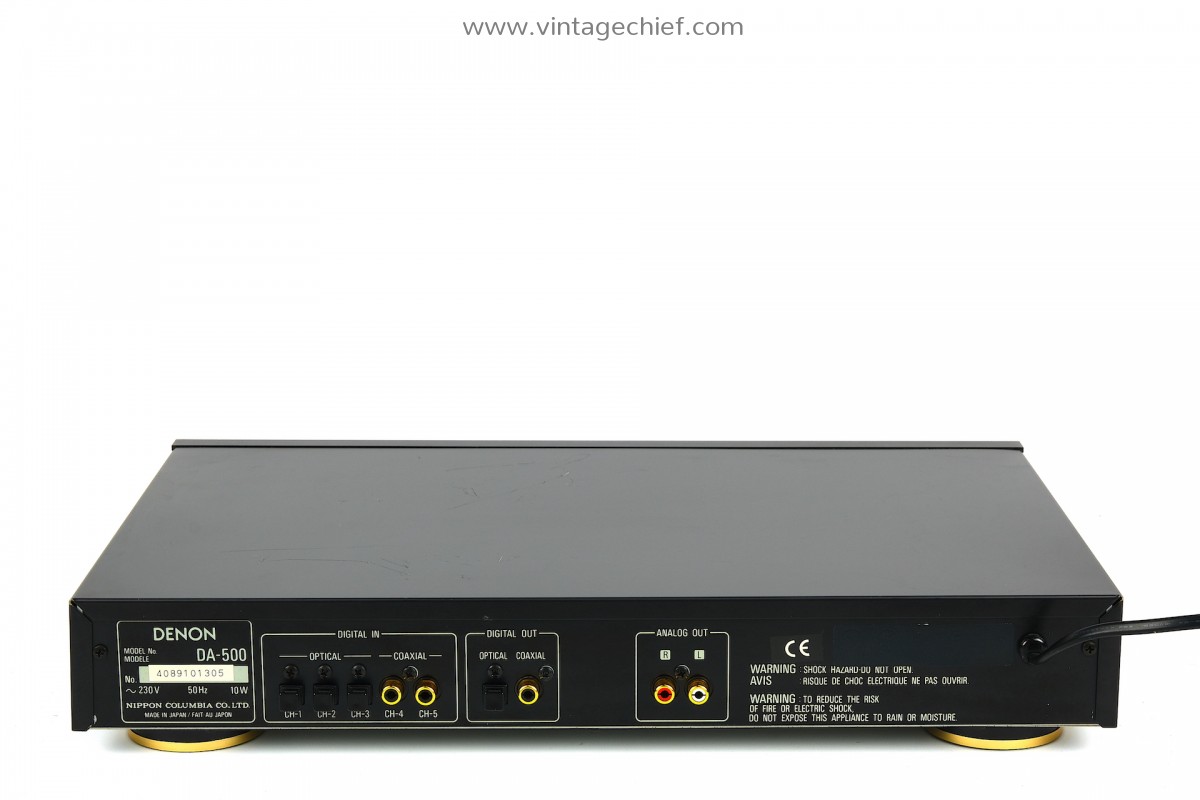 Denon DA-500 DAC | Digital-to-Analogue Converter | 3 Optical Inputs | 2 ...
