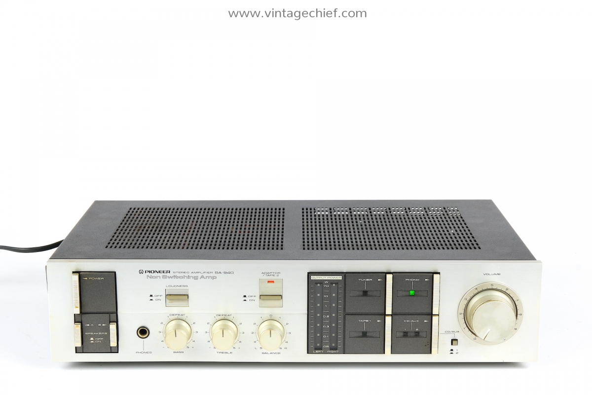 Vintage Pioneer SA-940 Integrated Stereo Amplifier | Phono