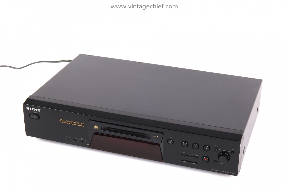 Sony MDSJE480 MiniDisc Recorder Defective For Parts or Repair