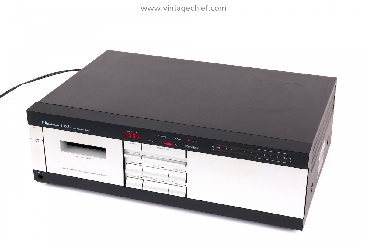 Nakamichi LX3 Cassette Deck Vintage Defective For Parts or Repair