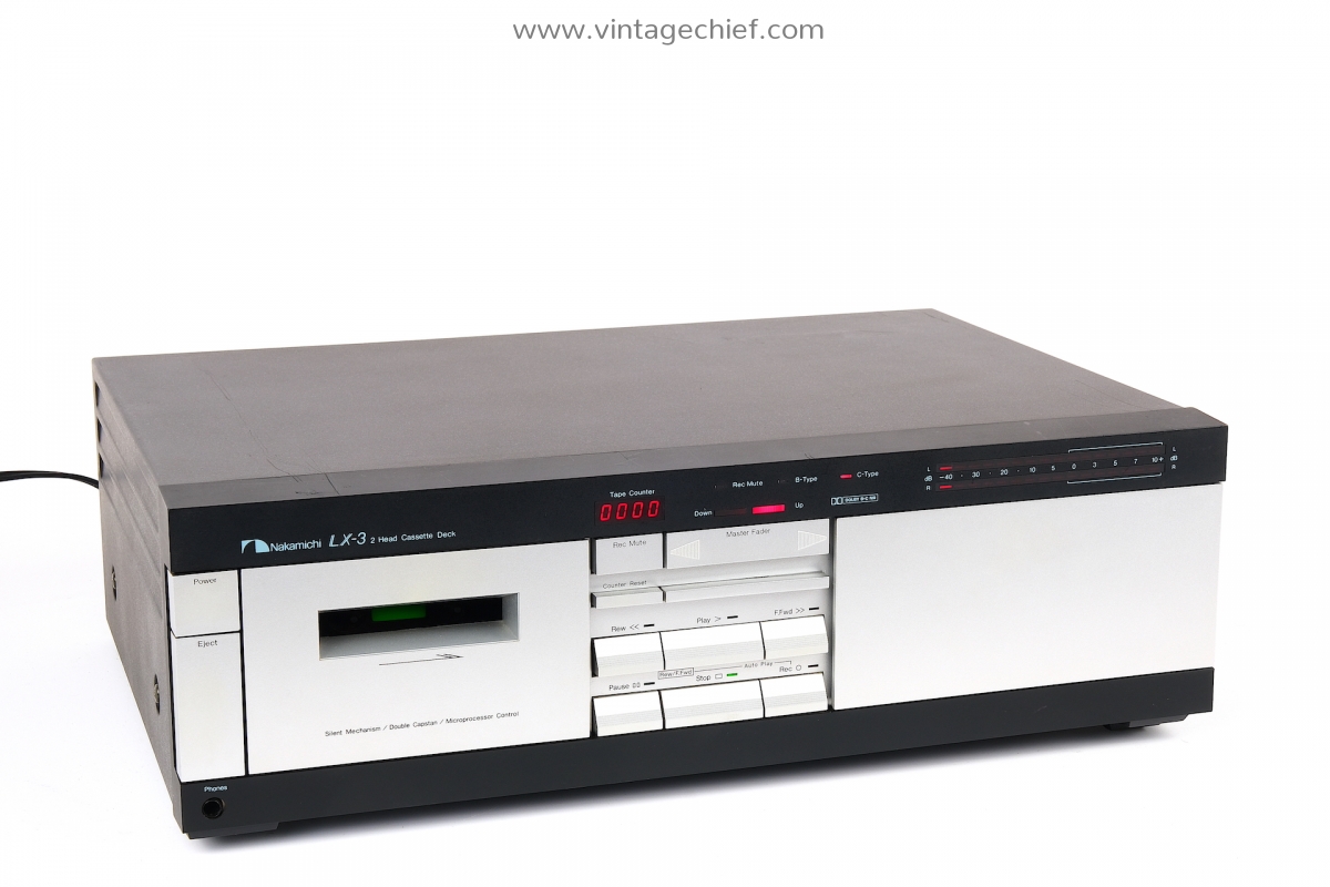 Nakamichi LX3 Cassette Deck Vintage Defective For Parts or Repair