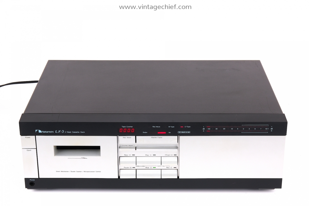Nakamichi LX3 Cassette Deck Vintage Defective For Parts or Repair