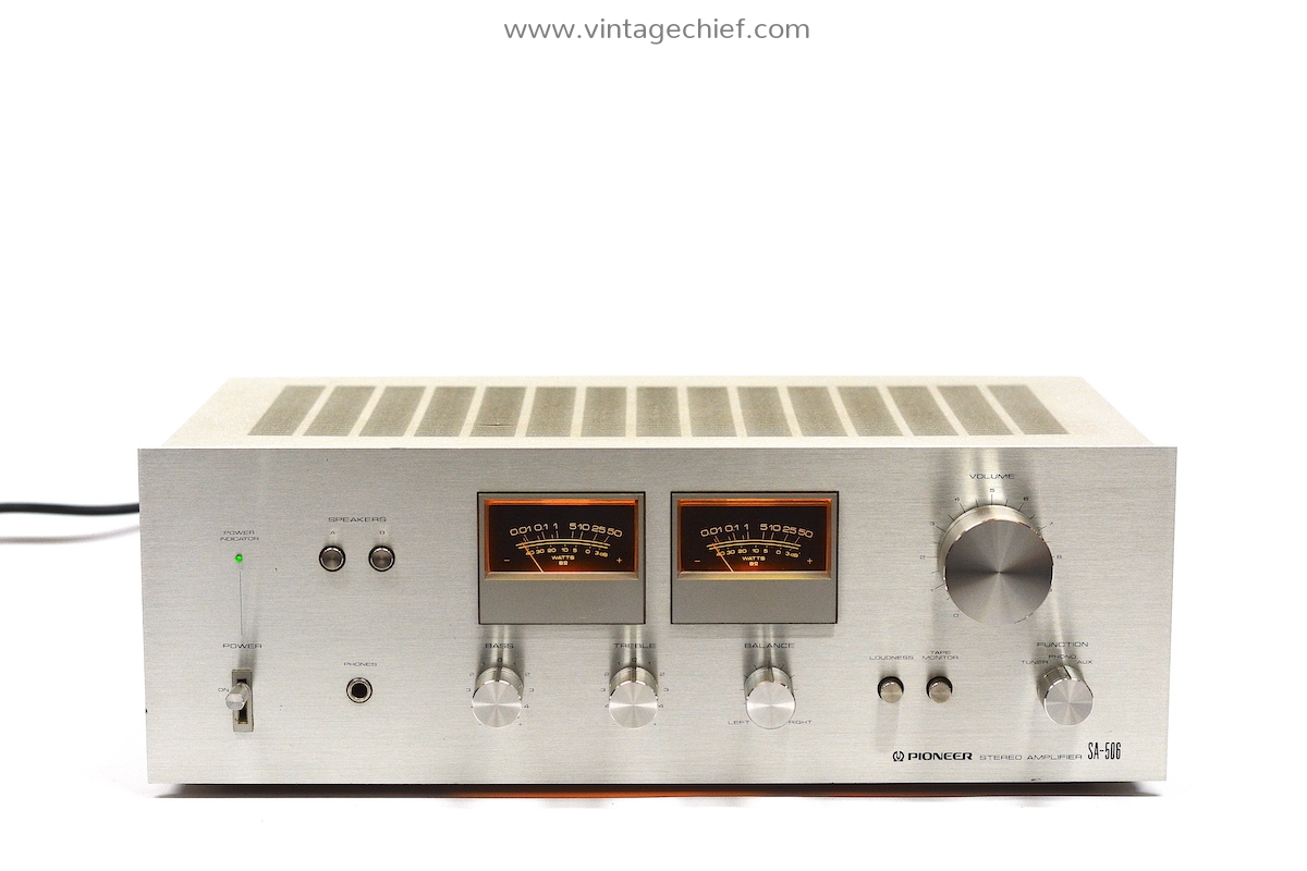Vintage Pioneer SA-506 Amplifier | Serviced | VU-meters | Phono