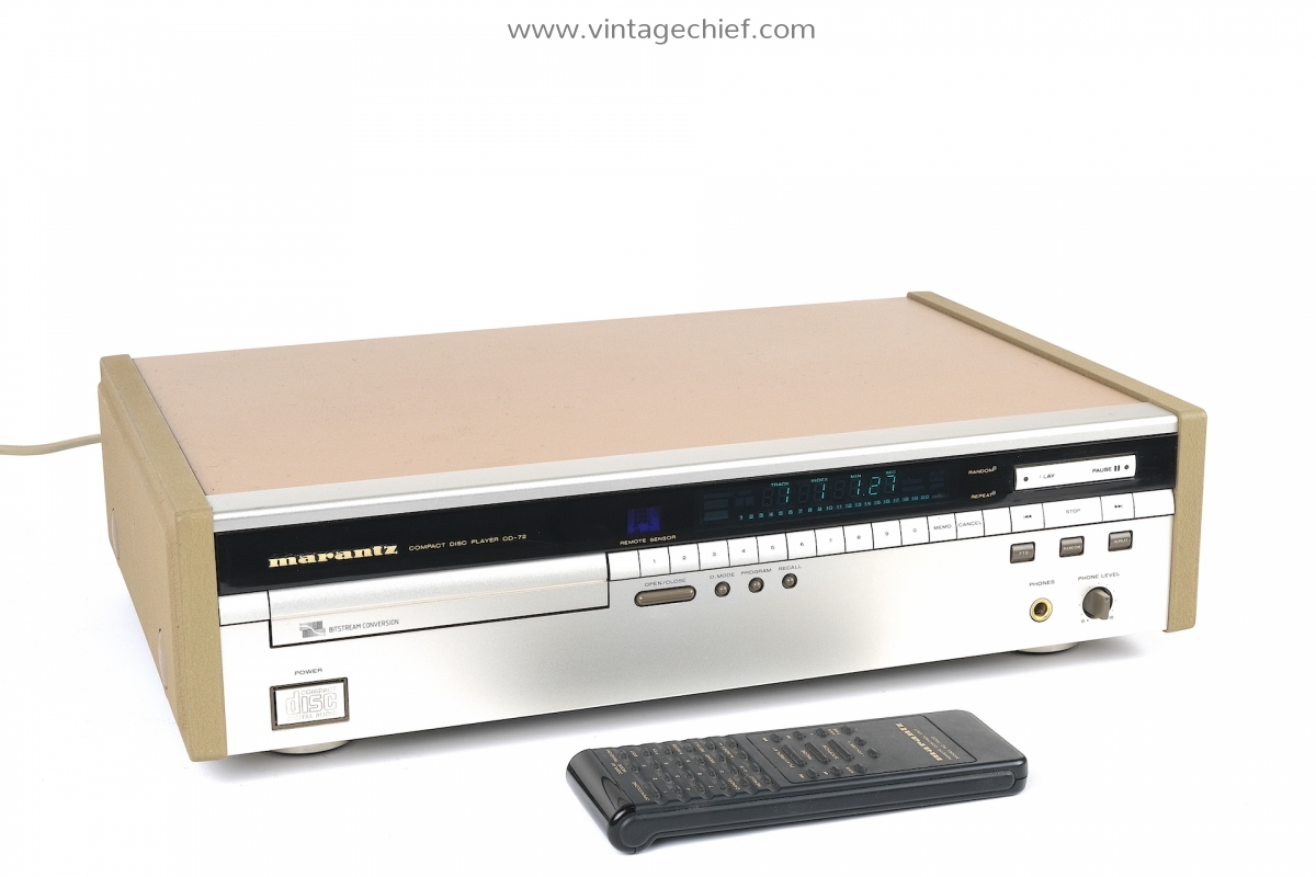 Marantz CD-72 CD Player + Marantz ZAMAC Side Panels +