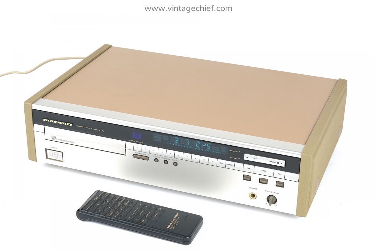 Marantz CD-72 CD Player + Marantz ZAMAC Side Panels +