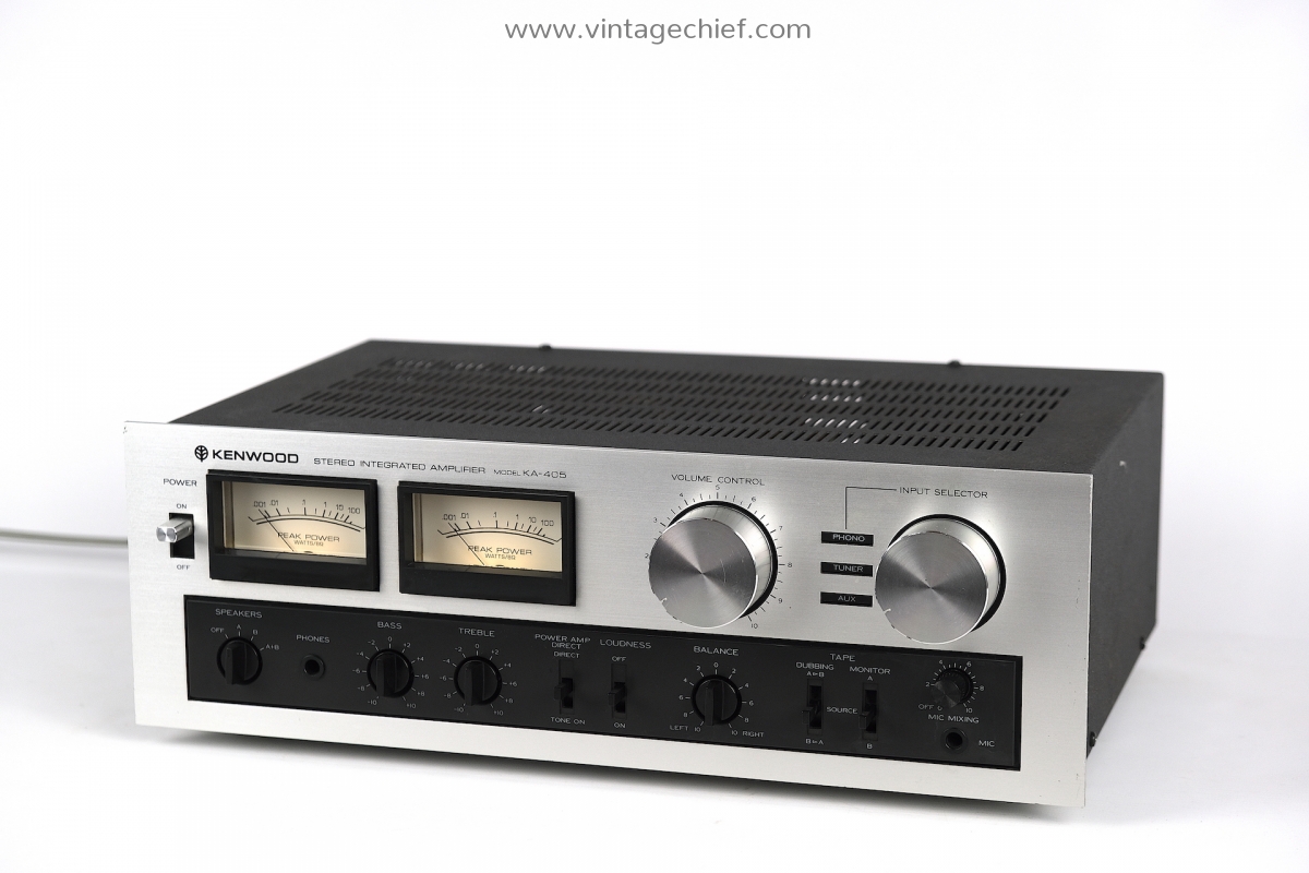 Kenwood KA-405 Amplifier | VU Meters | Serviced | 2 x 55 Watt